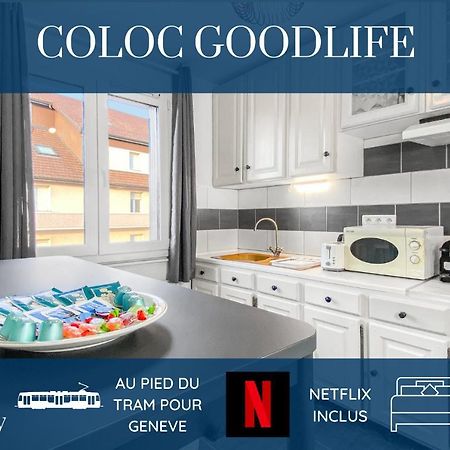 Homey Coloc Goodlife - Colocation Moderne - Chambres Privees - Wifi Et Netflix - Au Pied Du Tram Pour Geneve Ambilly Eksteriør bilde